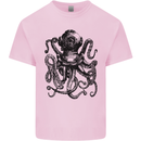 Scuba Octopus Diver Dive Diving Kids T-Shirt Childrens Light Pink