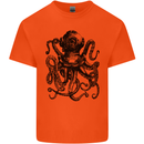Scuba Octopus Diver Dive Diving Kids T-Shirt Childrens Orange