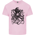 Scuba Octopus Diver Dive Diving Mens Cotton T-Shirt Tee Top Light Pink