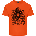 Scuba Octopus Diver Dive Diving Mens Cotton T-Shirt Tee Top Orange