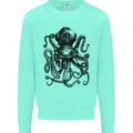 Scuba Octopus Diver Dive Diving Mens Sweatshirt Jumper Peppermint