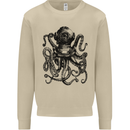 Scuba Octopus Diver Dive Diving Mens Sweatshirt Jumper Sand