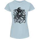 Scuba Octopus Diver Dive Diving Womens Petite Cut T-Shirt Light Blue