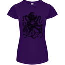 Scuba Octopus Diver Dive Diving Womens Petite Cut T-Shirt Purple