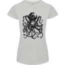 Scuba Octopus Diver Dive Diving Womens Petite Cut T-Shirt Sports Grey
