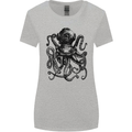 Scuba Octopus Diver Dive Diving Womens Wider Cut T-Shirt Sports Grey