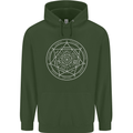 Seal of the Seven Archangels Childrens Kids Hoodie Forest Green
