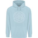 Seal of the Seven Archangels Childrens Kids Hoodie Light Blue