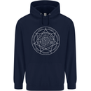 Seal of the Seven Archangels Childrens Kids Hoodie Navy Blue