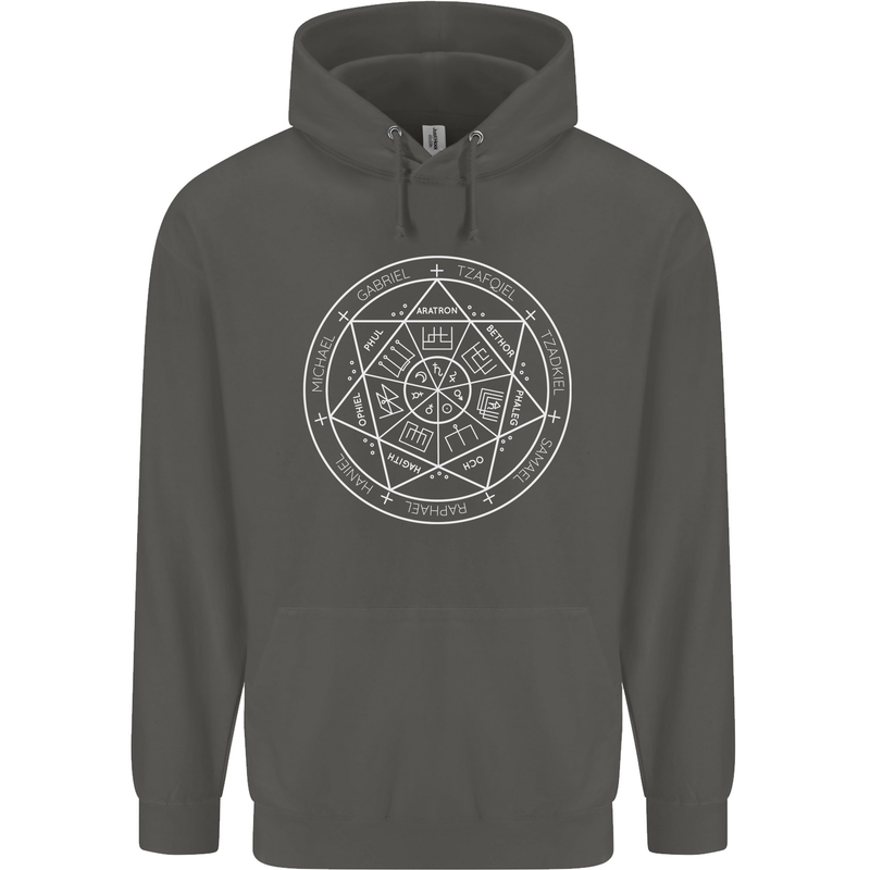 Seal of the Seven Archangels Childrens Kids Hoodie Storm Grey