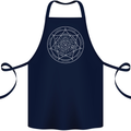 Seal of the Seven Archangels Cotton Apron 100% Organic Navy Blue