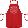 Seal of the Seven Archangels Cotton Apron 100% Organic Red