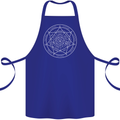 Seal of the Seven Archangels Cotton Apron 100% Organic Royal Blue