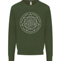 Seal of the Seven Archangels Kids Sweatshirt Jumper Forest Green