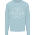 Seal of the Seven Archangels Kids Sweatshirt Jumper Light Blue