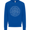 Seal of the Seven Archangels Kids Sweatshirt Jumper Royal Blue