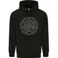 Seal of the Seven Archangels Mens 80% Cotton Hoodie Black