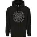Seal of the Seven Archangels Mens 80% Cotton Hoodie Black