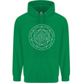 Seal of the Seven Archangels Mens 80% Cotton Hoodie Irish Green