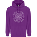 Seal of the Seven Archangels Mens 80% Cotton Hoodie Purple