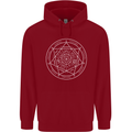 Seal of the Seven Archangels Mens 80% Cotton Hoodie Red