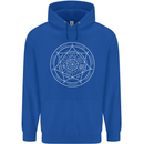Seal of the Seven Archangels Mens 80% Cotton Hoodie Royal Blue
