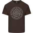 Seal of the Seven Archangels Mens Cotton T-Shirt Tee Top Dark Chocolate