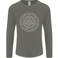 Seal of the Seven Archangels Mens Long Sleeve T-Shirt Charcoal