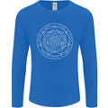Seal of the Seven Archangels Mens Long Sleeve T-Shirt Royal Blue