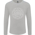 Seal of the Seven Archangels Mens Long Sleeve T-Shirt Sports Grey