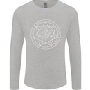 Seal of the Seven Archangels Mens Long Sleeve T-Shirt Sports Grey