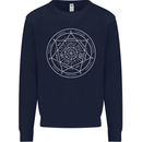 Seal of the Seven Archangels Mens Sweatshirt Jumper Navy Blue