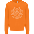 Seal of the Seven Archangels Mens Sweatshirt Jumper Orange