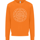 Seal of the Seven Archangels Mens Sweatshirt Jumper Orange