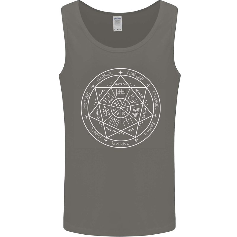 Seal of the Seven Archangels Mens Vest Tank Top Charcoal