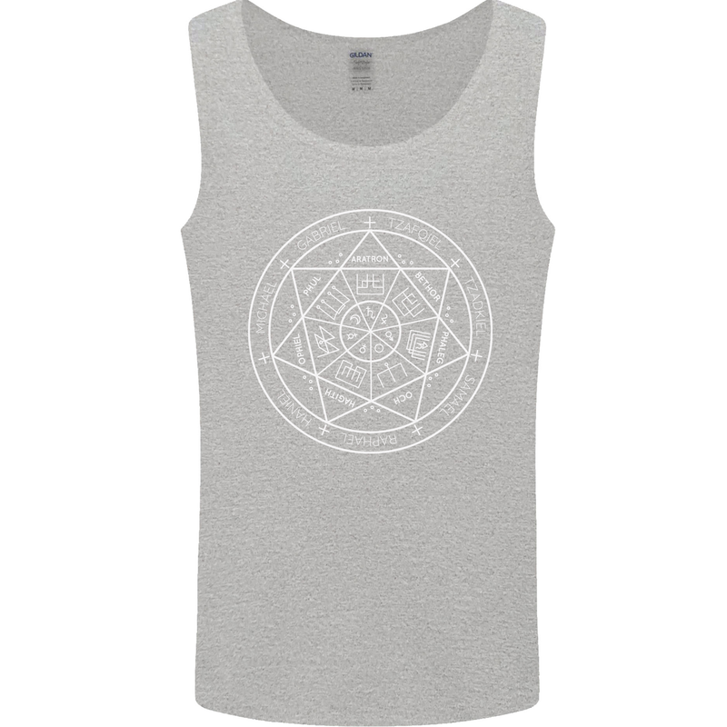 Seal of the Seven Archangels Mens Vest Tank Top Sports Grey