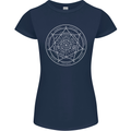Seal of the Seven Archangels Womens Petite Cut T-Shirt Navy Blue