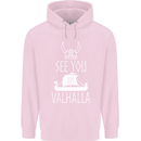 See You in Valhalla The Vikings Norse Odin Childrens Kids Hoodie Light Pink