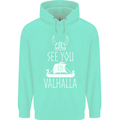 See You in Valhalla The Vikings Norse Odin Childrens Kids Hoodie Peppermint
