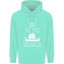 See You in Valhalla The Vikings Norse Odin Childrens Kids Hoodie Peppermint