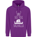 See You in Valhalla The Vikings Norse Odin Childrens Kids Hoodie Purple