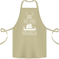 See You in Valhalla The Vikings Norse Odin Cotton Apron 100% Organic Khaki
