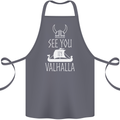 See You in Valhalla The Vikings Norse Odin Cotton Apron 100% Organic Steel