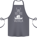 See You in Valhalla The Vikings Norse Odin Cotton Apron 100% Organic Steel