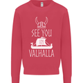 See You in Valhalla The Vikings Norse Odin Kids Sweatshirt Jumper Heliconia