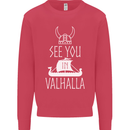See You in Valhalla The Vikings Norse Odin Kids Sweatshirt Jumper Heliconia