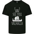 See You in Valhalla The Vikings Norse Odin Kids T-Shirt Childrens Black