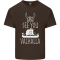 See You in Valhalla The Vikings Norse Odin Kids T-Shirt Childrens Chocolate
