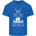 See You in Valhalla The Vikings Norse Odin Kids T-Shirt Childrens Royal Blue