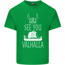 See You in Valhalla The Vikings Norse Odin Mens Cotton T-Shirt Tee Top Irish Green